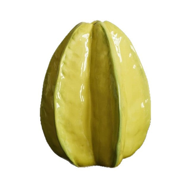 Star fruit shaped ceramic vase product view
