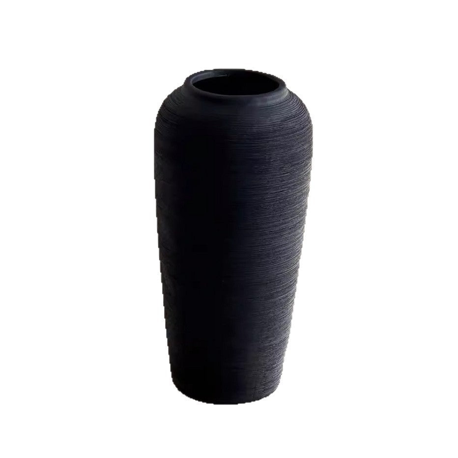 Textured tall ceramic vase product view